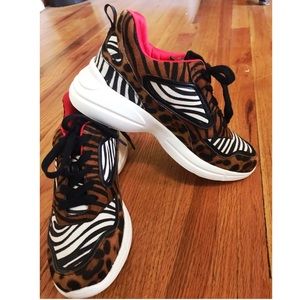 NWT never worn animal print gym shoes